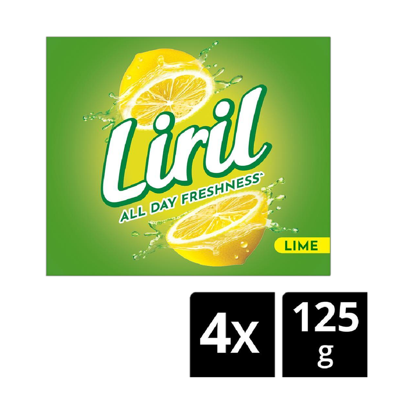 Liril Lime bath, paraben free soap bar(4 x 125 g)
