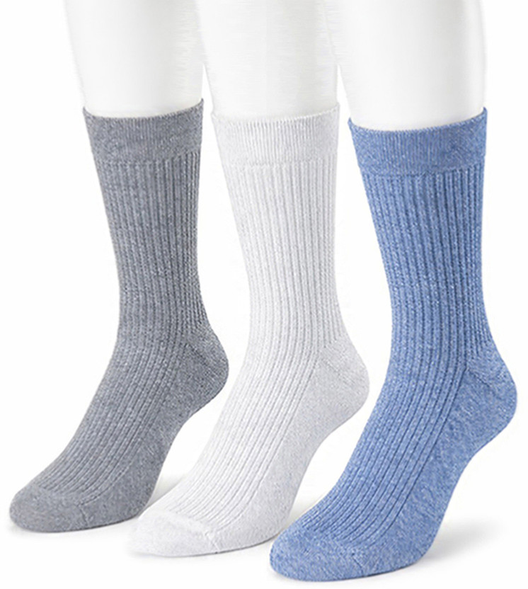 Buki Men Solid, Laser Cut, Perforations, Self Design, Woven Mid-Calf/Crew, Ankle Length(Pack of 3)