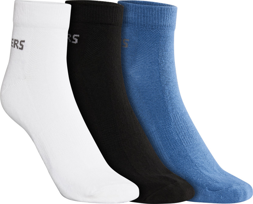 Skechers Men Solid Ankle Length(Pack of 3)