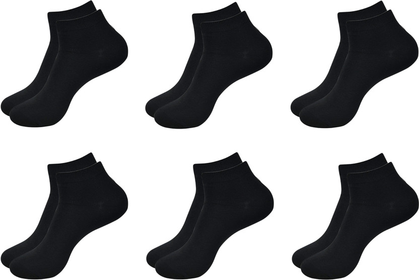 Ynr Men & Women Solid Ankle Length(Pack of 6)