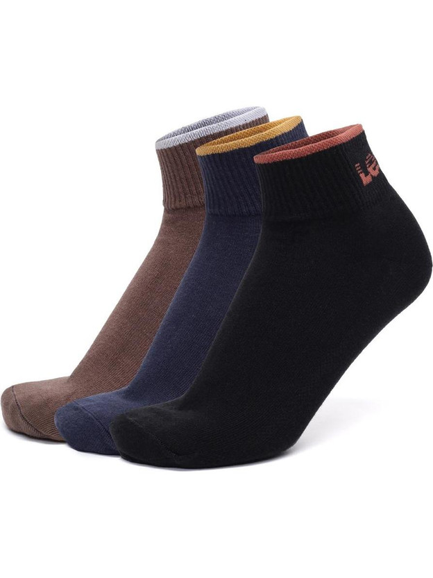 LEVI'S Men Self Design Ankle Length(Pack of 3)