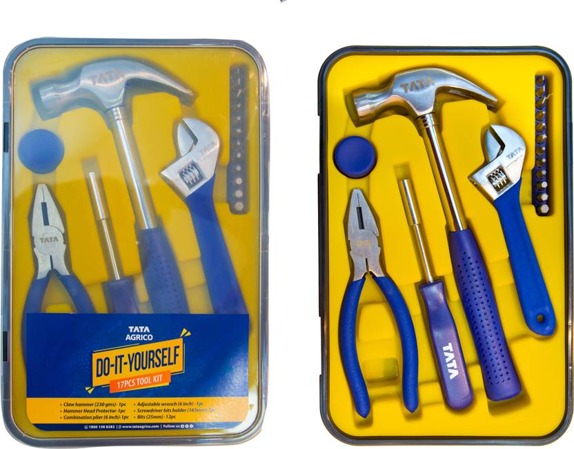 TATA AGRICO DIY Home Tool Kit 17 pcs Tata Agrico’s Home tool kit 17