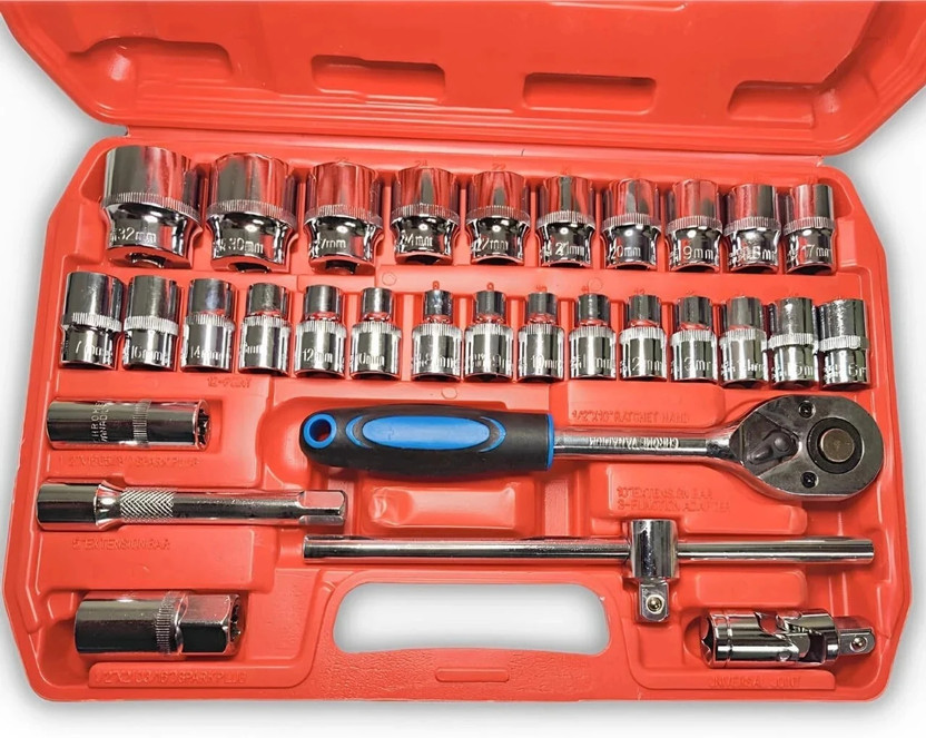 MAZBOOT Heavy Duty Socket Wrench Set Socket Set(Pack of 32)