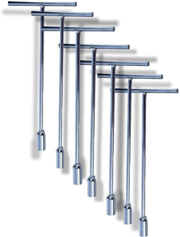 Jiya S1226 STEEL T SPANNER - 8MM, 10MM, 11MM, 12MM, 13MM, 14MM, 15MM I EASY TO USE. Socket Set(Pack of 7)