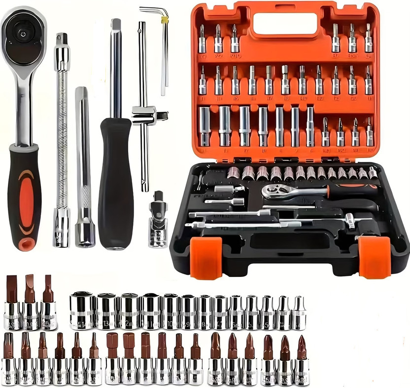 Harboan 53 in 1 Tool Kit/Screwdriver/Multi-Purpose Combination Socket Set Socket Set(Pack of 1)