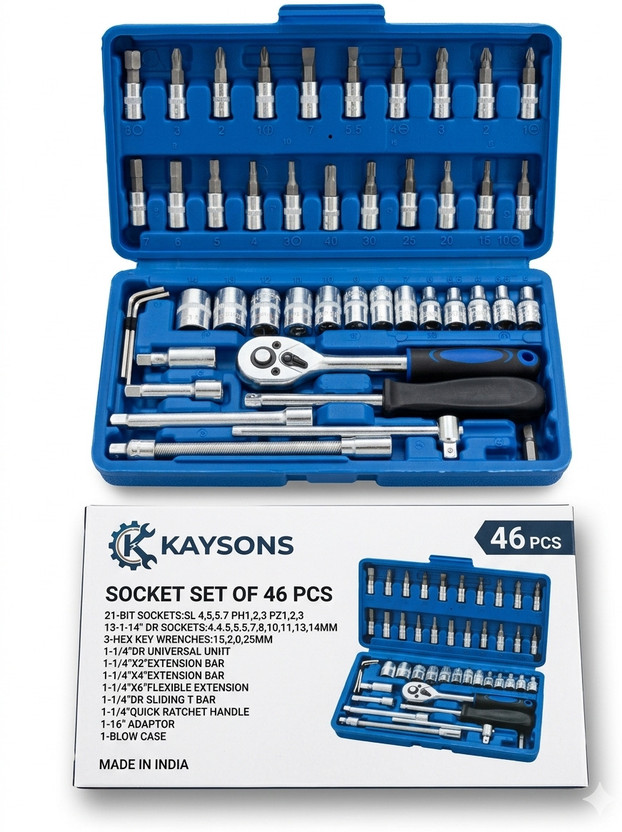KAYSONS Socket set 46pcs Socket Set(Pack of 46)