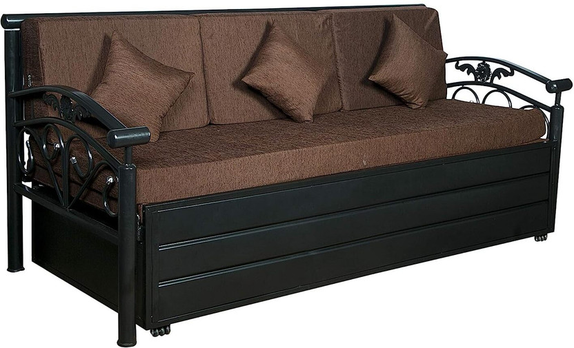 GLOBAL GLOBAL ST 1 Seater Double Engineered Wood Pull Out Futon(Finish Color - BROWH Delivery Condition - DIY(Do-It-Yourself)) - Flipkart Deal