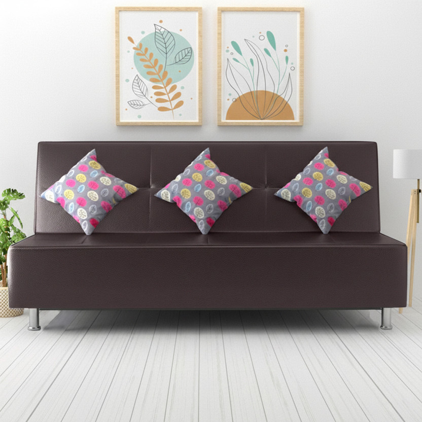 Flipkart Perfect Homes Casper 3 Seater Single Solid Wood Fold Out Sofa Cum Bed(Finish Color - Coffee Brown Delivery Condition - DIY(Do-It-Yourself))