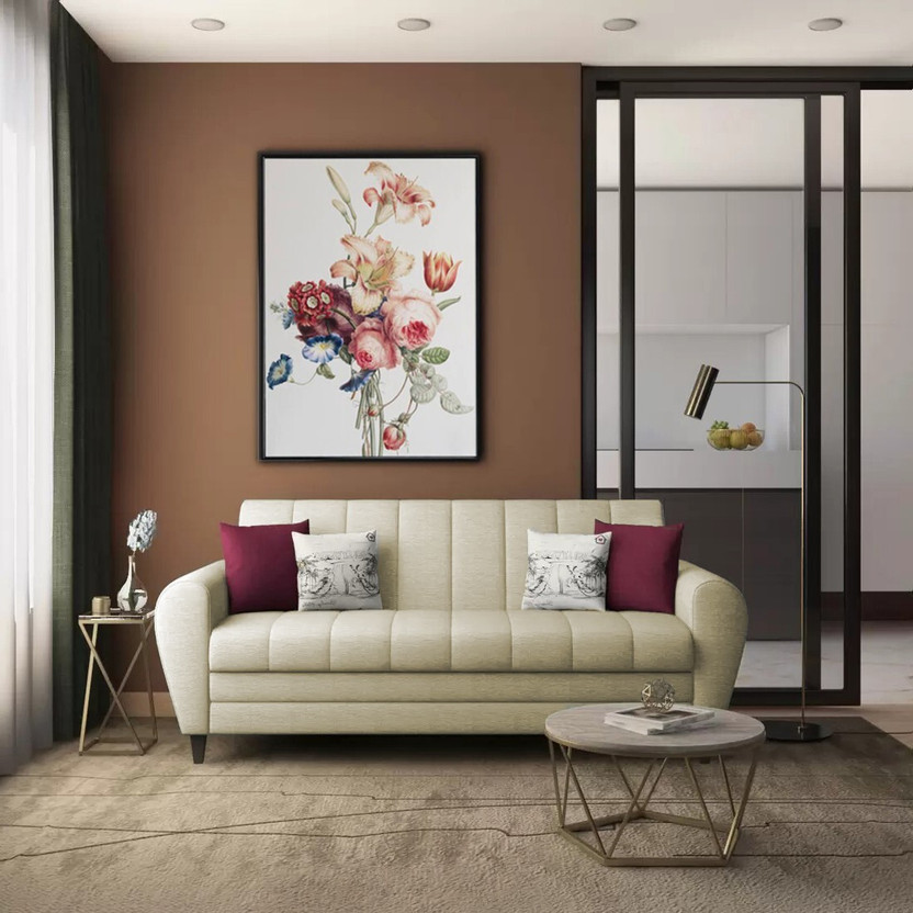 Torque Torque Bali 3 Seater Fabric Sofa, Furniture for Living Room, Office - Beige Fabric 3 Seater  Sofa(Finish Color - Beige, DIY(Do-It-Yourself)) - Flipkart Deal