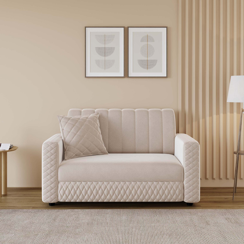 RM RM HOME Oliver Fabric 2 Seater  Sofa(Finish Color - Beige, DIY(Do-It-Yourself)) - Flipkart Deal