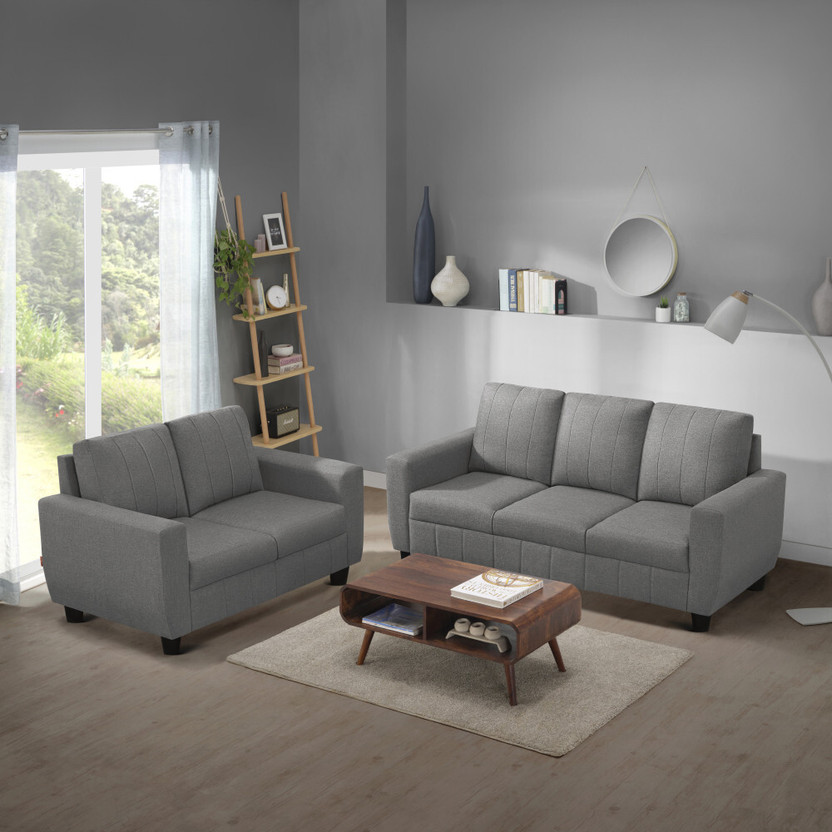 Sleepyhead Bae Fabric 3 + 2 Sofa Set(Stone Grey, DIY(Do-It-Yourself))
