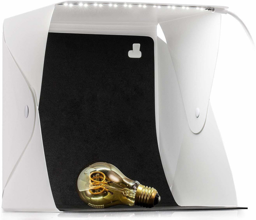 SYGA Portable Small Photo Studio Light Box Folding Photography Lighting Tent Kit With Backdrops 23cm*23cm*23cm Square Softbox(23 cm x 23 cm)