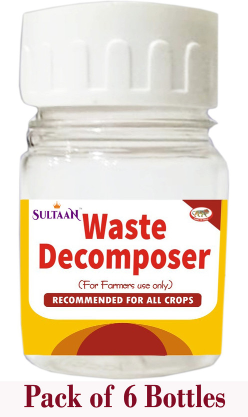 Sultaan Waste Decomposer 6 Bottles | Wdc Organic Bio Potting Mixture(216 g, Cake)