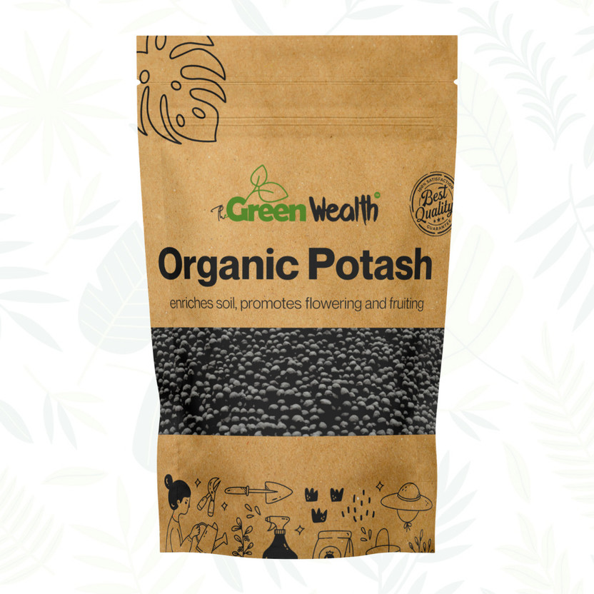 TheGreenWealth Organic Potash Granules Organic Fertilizer for Plants (Bio Potash) Fertilizer(0.5 kg, Granules)