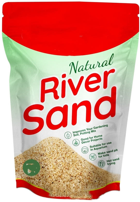 creative king NATURAL RIVER SAND -1 KG Potting Mixture(1 kg, Pellets)
