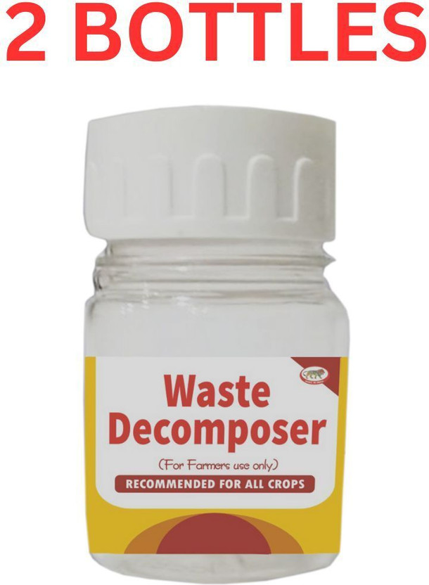 agri Waste Decomposer (Pack of 2) Organic Ncof Decomposer for kitchen & compost maker Manure(0.12 kg, Cake)