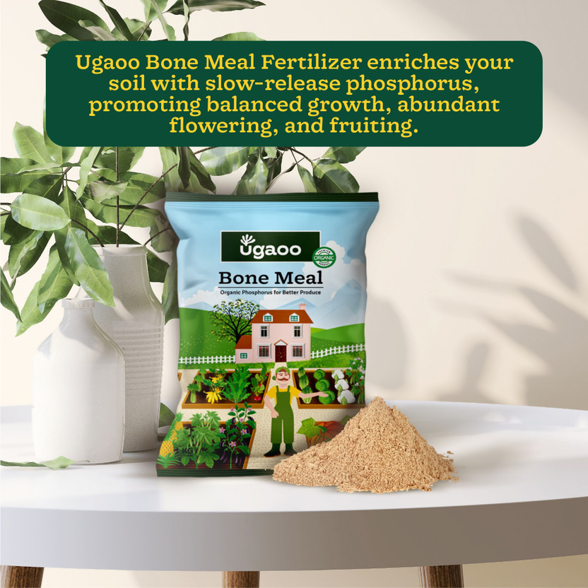 UGAOO Organic Bone Meal Powder Fertilizer(6 kg, Powder)