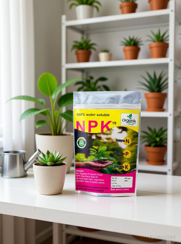 Khaad NPK 19 Fertilizer- Balanced Plant Nutrition for Stronger Roots & Growth Fertilizer(0.45 kg, Powder)