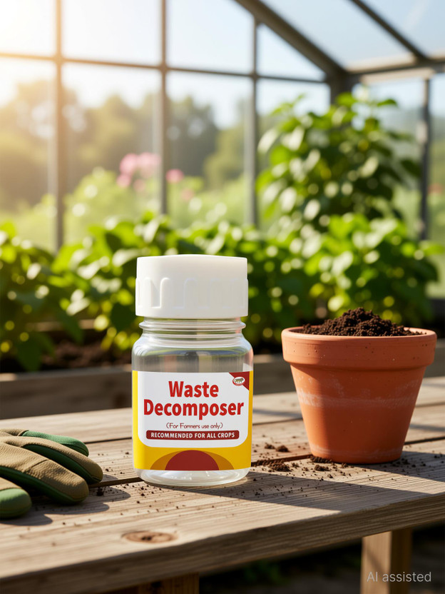 Farmer Faith Waste Decomposer Organic NCOF Decomposer for kitchen & compost maker Manure Potting Mixture(600 g, Cake)