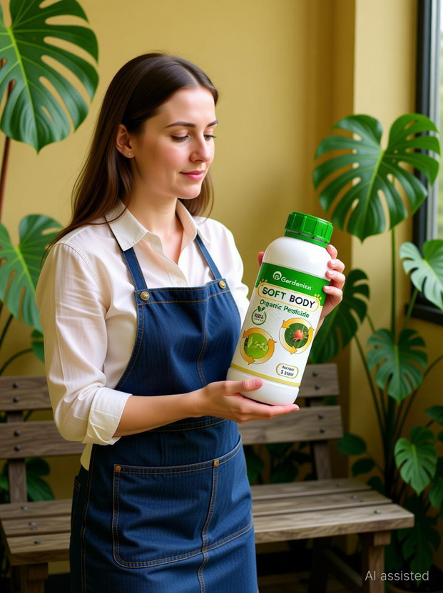 Gardenica Organic / Herbal Pesticide to keep Plant Healthy and Safe (1 ltr.) Fertilizer(1 L, Liquid)