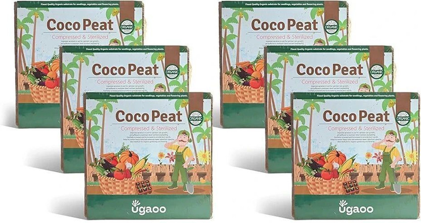 UGAOO Cocopeat Block for Home Garden Plants Potting Mixture(6 kg, Cake)