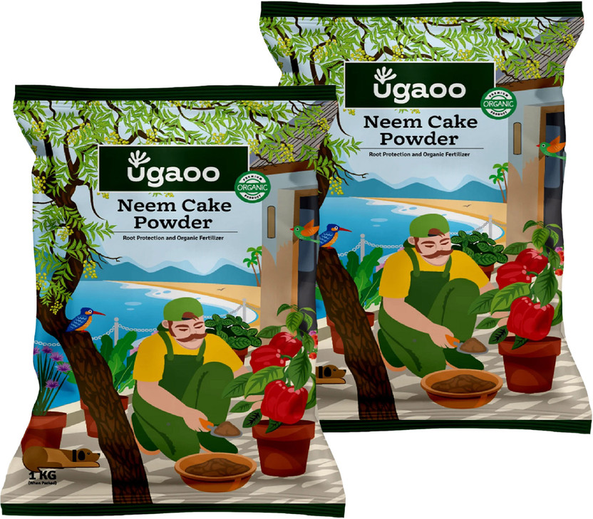 UGAOO Neem Cake Plants-Organic Pest Repellent Fertilizer(2 kg, Powder)