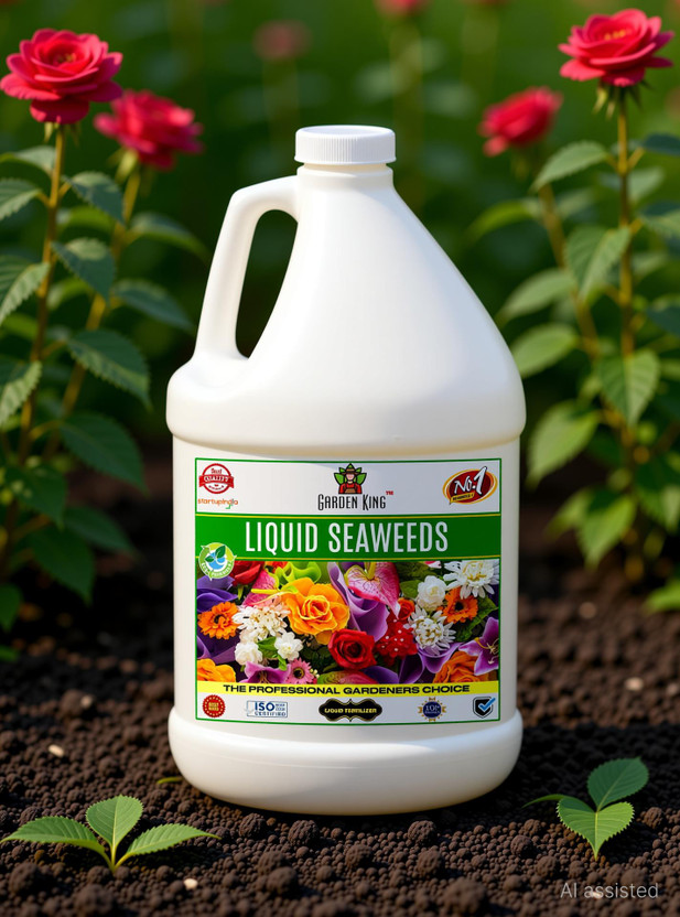 Garden King Seaweeds Liquid Fertilizer, Premium Essential Liquid Fertilizer for Plants Growth Fertilizer(1 L, Liquid)