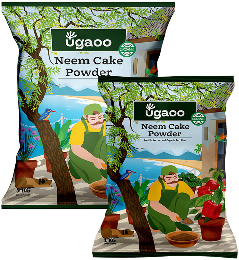 UGAOO Neem Cake Powder for Plants- Organic Fertilizer & Pest Repellent Fertilizer(6 kg, Powder)