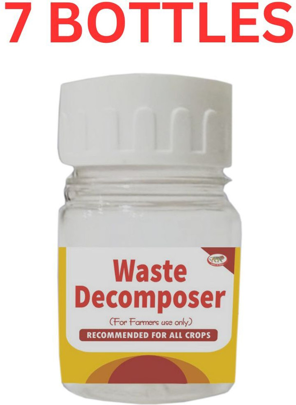 agri Waste Decomposer (Pack of 7) Organic Ncof Decomposer for kitchen & compost maker Manure(0.42 kg, Cake)