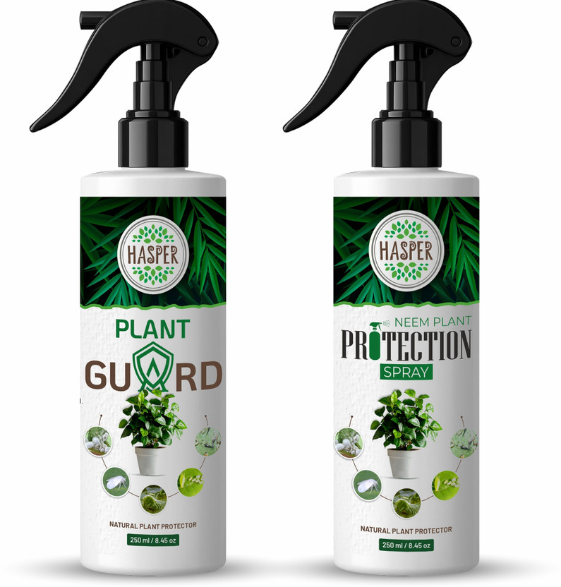 HASPER Neem Plants Protection Spray-Organic Pest Repellent Fertilizer (250ML x 2)(2 x 0.12 ml)
