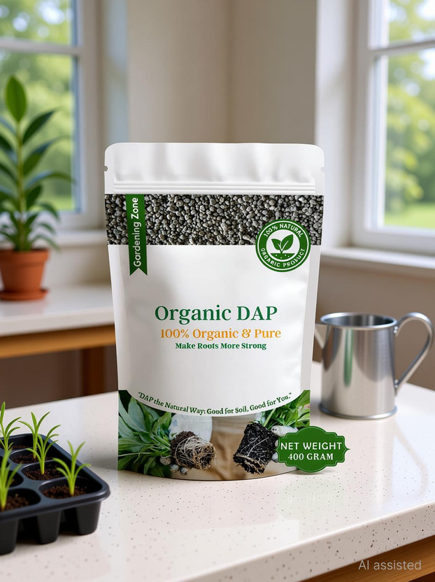 Gardening zone Organic DAP Fertilizer - for Healthy Plant Growth | Natural Plant Nutrition" Fertilizer(0.4 kg, Granules)