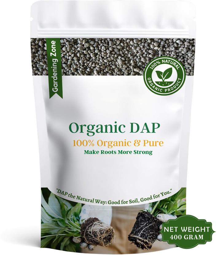 Gardening zone Organic DAP Fertilizer - for Healthy Plant Growth | Natural Plant Nutrition" Fertilizer(0.4 kg, Granules)