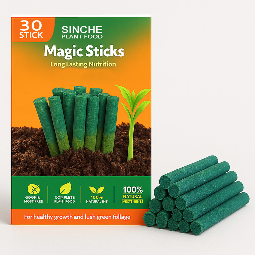 Sinche 30 Magic Stick Plant Food Stick Fertilizer Green Stick Fertilizer(0.08 kg, Stick)