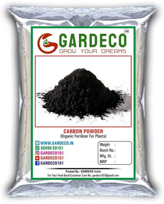 GARDECO Activated Black Carbon Dust Powder for Plants and Terrariums