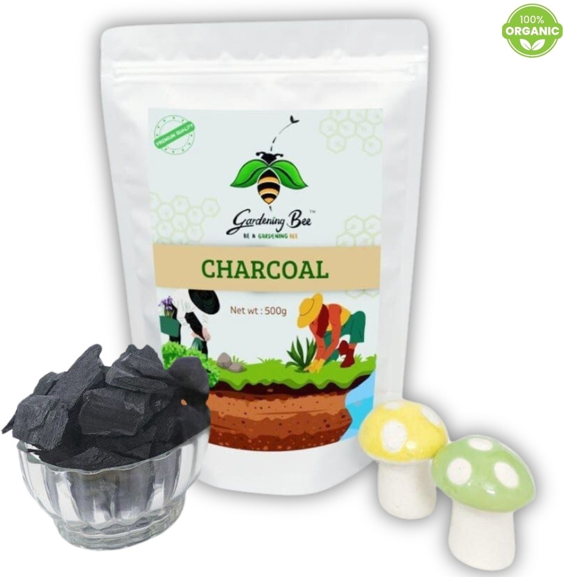 Gardening Bee Wood Charcoal, Kitchen, Barbeque, Orchids, Koyla, Coal, Horticulture, Plants Potting Mixture(0.5 kg, Granules)