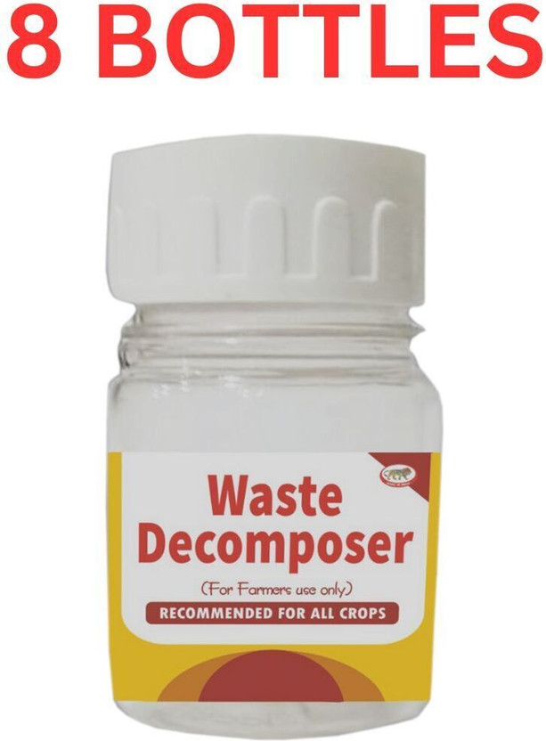 agri Waste Decomposer (Pack of 8) Organic Ncof Decomposer for kitchen & compost maker Manure(0.48 kg, Cake)