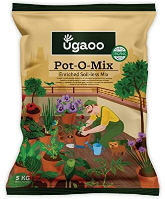 UGAOO Pot-O-Mix Potting Soil for Home Garden Plants Fertilizer(5 kg, Powder)