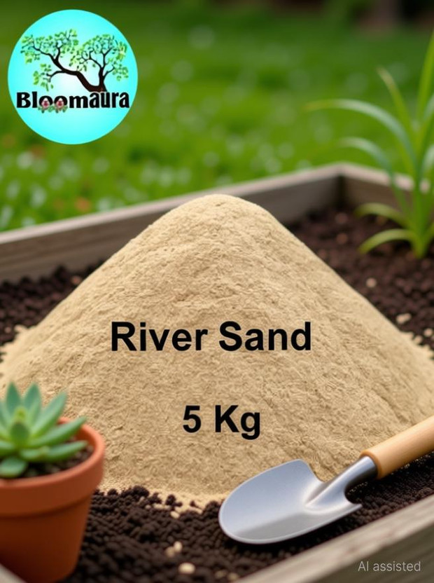 bloomaura River sand 5kg Soil(5 kg, Powder)