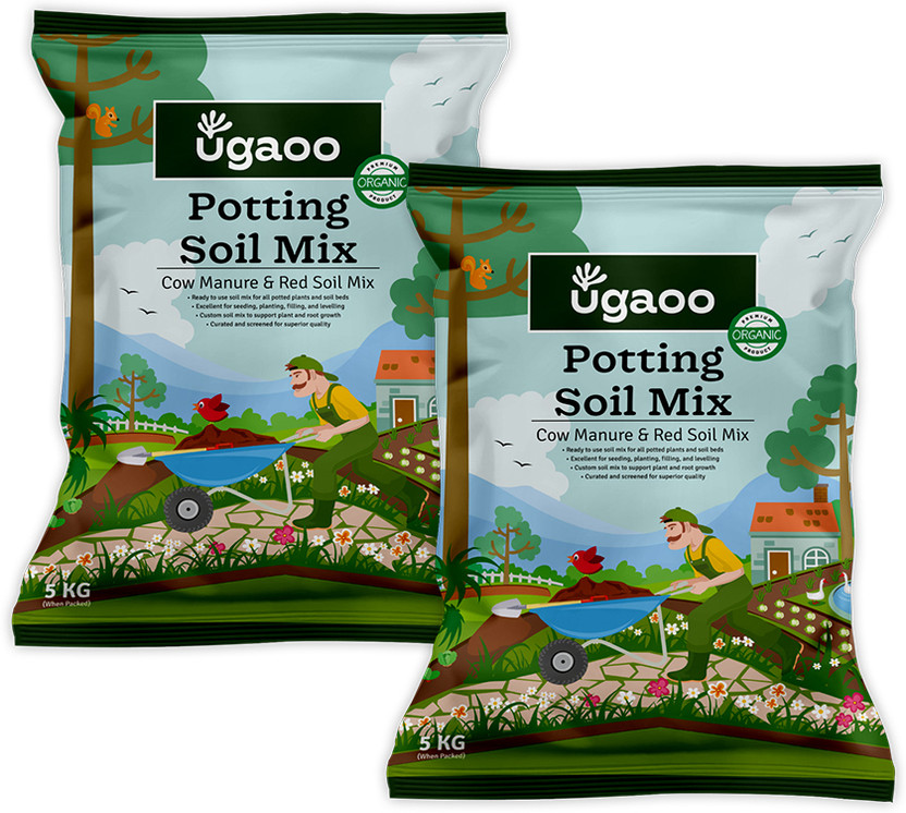 UGAOO Organic Potting Garden Soil Mix for Plants Home Garden Soil(10 kg, Powder)