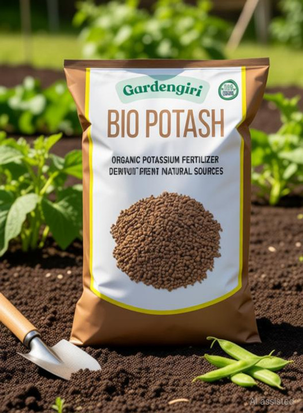 gardengiri Organic Bio Potash Fertilizer for Improved Flowering & Fruit Development Potting Mixture(1 kg, Granules)