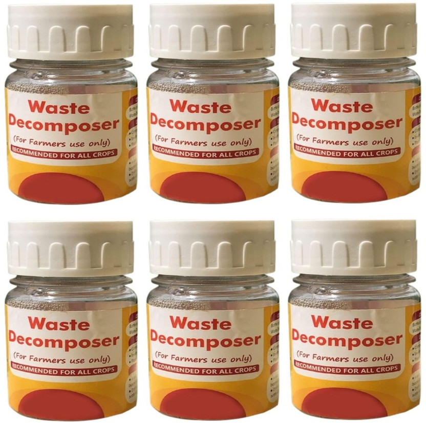 ankur organic Waste Decomposer for Farming and Gardening, Compost Maker(Pack of 6x20) Fertilizer(120 g, Liquid)