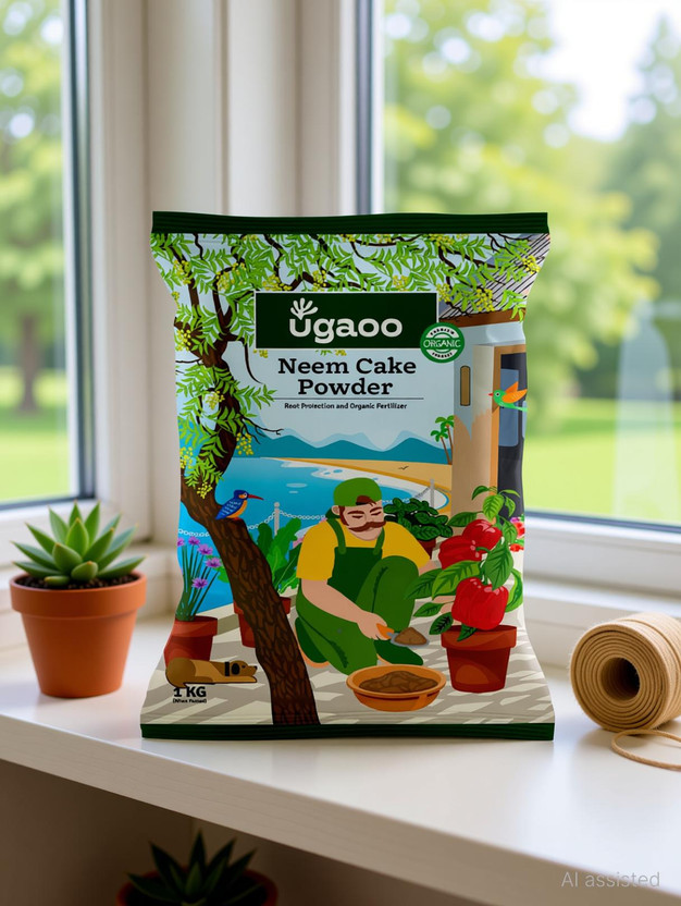 UGAOO Neem Cake Plants-Organic Pest Repellent Fertilizer(1 kg, Powder)