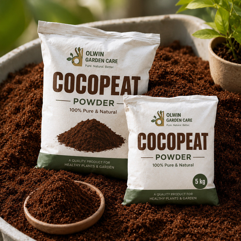 Olwin RootCare Cocopeat 5KG Fertilizer, Husk, Manure, Pesticide, Potting Mixture, Soil(5 kg, Powder)