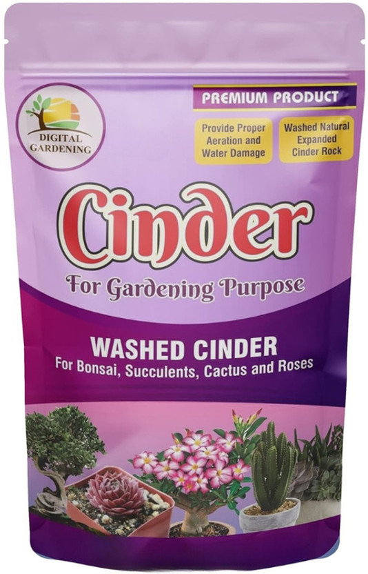 Digital Gardening Potting Mix Cinder For Succulent And Cactus Manure(1 kg, Granules)
