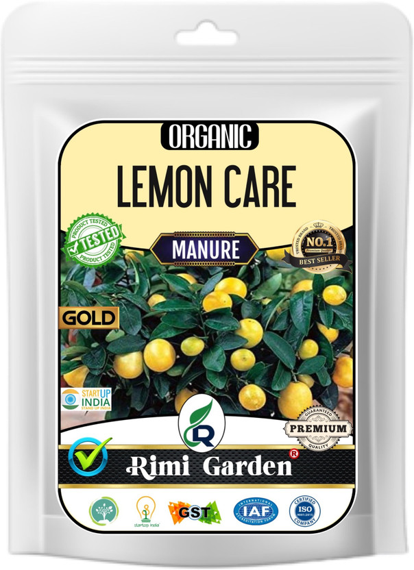Rimi Garden Lemon Care, Essential Organic Fertilizer for Lemon care Plant Growth with ++ Charged Growth Microbes Manure(0.9 kg, Powder)