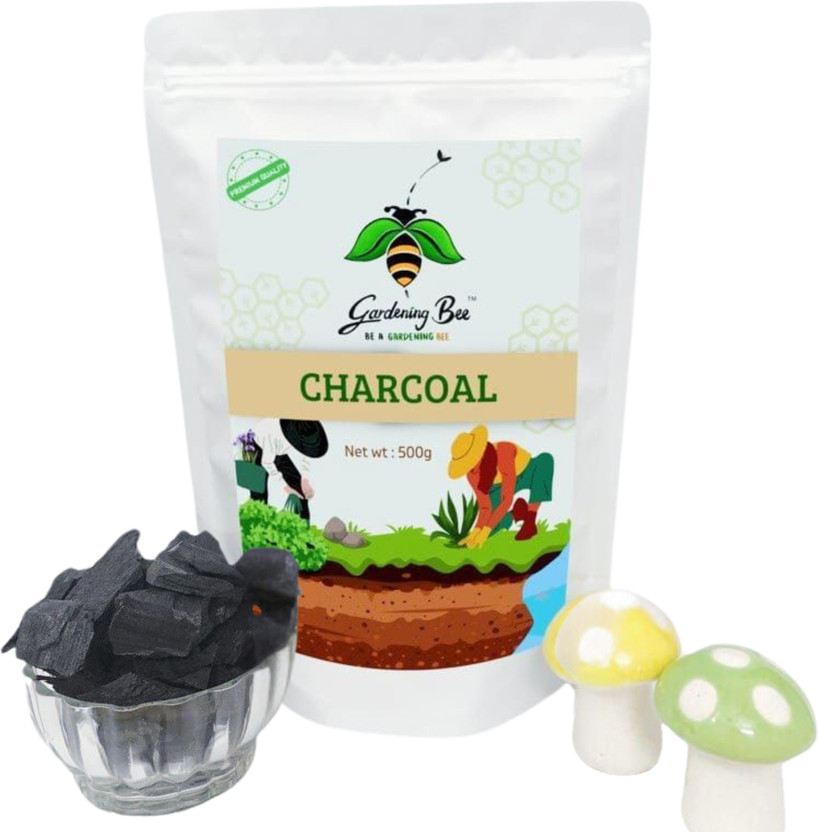 Gardening Bee Wood Charcoal, Kitchen, Barbeque, Orchids, Koyla, Coal, Horticulture, Plants Potting Mixture(1 kg, Granules)
