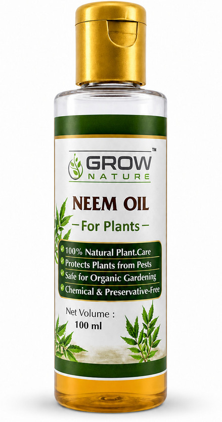 grownature Neem Oil For Plants 100 ML Pesticide(0.1 L, Liquid)