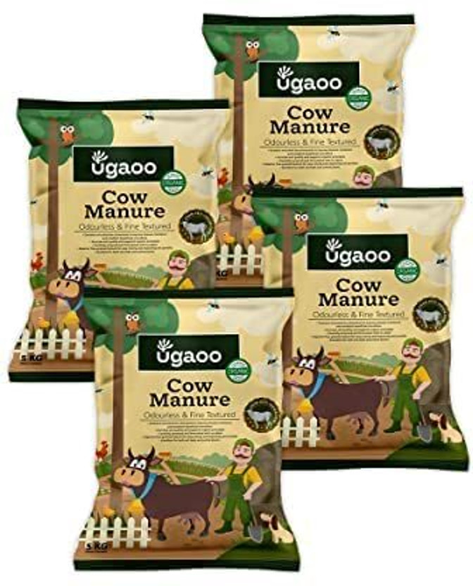 UGAOO Cow Dung Manure Fertilizers for Plants & Home Gardening - 20 kg Manure(20 kg, Powder)