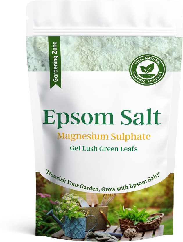 Gardening zone Epsom Salt for Plants | Organic Plant Food | Boosts Growth Fertilizer(0.4 kg, Powder)
