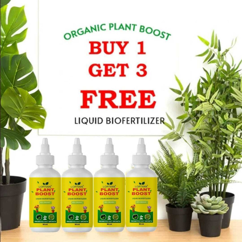 LOFIYAN PLANT BOOST Plant Boost Liquid Biofertilizer for All Crops,Organic Fertilizer(0.2 L, Liquid)